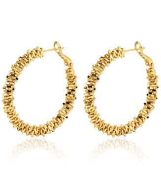 18K Gold-Plated Copper Asymmetric Earrings
