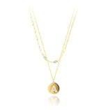 Gold-Plated Copper Letter Necklace for Layering