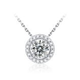 Elegant Gold-Plated Sterling Silver Cubic Zirconia Necklace for Women