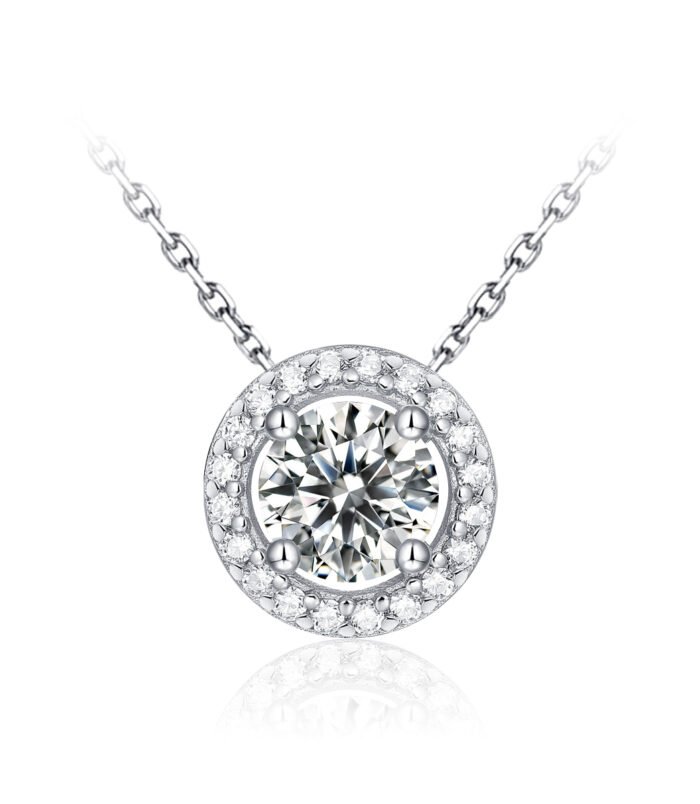 Elegant Gold-Plated Sterling Silver Cubic Zirconia Necklace for Women