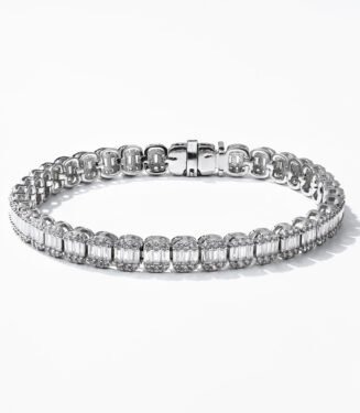 Luxury Full Pavé Gold-Plated Copper Bracelet